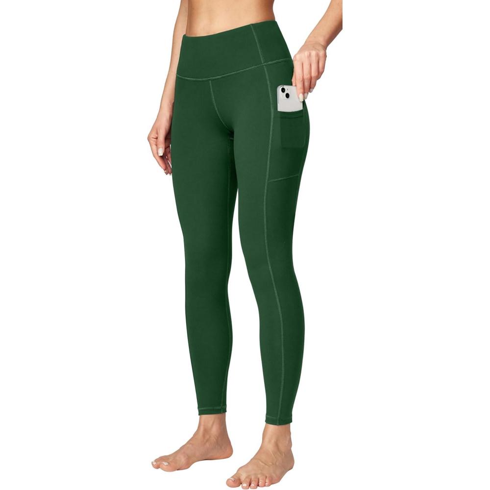 imageEwedoos Womens Yoga Pants with Pockets Leggings for Women Tummy Control Workout Leggings for Women Compression LeggingsJade
