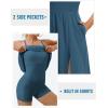 Athletic Dress with Built in Shorts & Bra Adjustable Straps Workout Dress for Tennis Golf Midi Dresses for Women(Indigo)