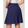 Ewedoos 20”Skort Golf Skirts for Women with Zip-Pocket Knee Length Skorts for Woman Casual Athletic Pleated Tennis Skirt(New Blue)