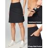 Ewedoos 20″ Knee Length Skorts Skirts for Women with Pockets Golf Tennis Skirt High Waisted Athletic Skorts Casual Summer(Black)