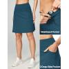 Ewedoos 20″ Knee Length Skorts Skirts for Women with Pockets Golf Tennis Skirt High Waisted Athletic Skorts Casual Summer(Indigo)
