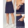 Ewedoos 20″ Knee Length Skorts Skirts for Women with Pockets Golf Tennis Skirt High Waisted Athletic Skorts Casual Summer(Navy Blue)