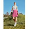 Ewedoos 20″ Knee Length Skorts Skirts for Women with Pockets Golf Tennis Skirt High Waisted Athletic Skorts Casual Summer(Pink)