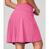 Ewedoos 20″ Knee Length Skorts Skirts for Women with Pockets Golf Tennis Skirt High Waisted Athletic Skorts Casual Summer(Pink)