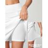 Ewedoos 20″ Knee Length Skorts Skirts for Women with Pockets Golf Tennis Skirt High Waisted Athletic Skorts Casual Summer(White)