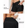 Ewedoos Athletic Shorts for Women Flowy Running Shorts for Women High Waisted Butterfly Preppy Clothes Skorts for Woman(Black)
