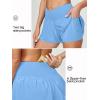 Ewedoos Athletic Shorts for Women Flowy Running Shorts for Women High Waisted Butterfly Preppy Clothes Skorts for Woman(Light Blue)