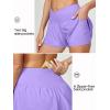 Ewedoos Athletic Shorts for Women Flowy Running Shorts for Women High Waisted Butterfly Preppy Clothes Skorts for Woman(Purple)