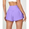 Ewedoos Athletic Shorts for Women Flowy Running Shorts for Women High Waisted Butterfly Preppy Clothes Skorts for Woman(Purple)