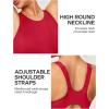 Ewedoos Athletic Swimsuit for Women Adjustable Strap One Piece Swimsuit Racerback Bathing Suit for Women Tummy Control Red