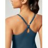 Ewedoos Athletic Tennis Dress for Women with Shorts Underneath Easy Peezy U Neck Adjustable Straps Active Workout Dress(Indigo-easy Peezy)