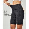 Ewedoos Biker Shorts Women Tummy Control Workout Shorts with 3 Pockets High Waisted Compression Gym Running Yoga Shorts Women(Charcoal)