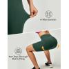 Ewedoos Biker Shorts Women Tummy Control Workout Shorts with 3 Pockets High Waisted Compression Gym Running Yoga Shorts Women(Dark Green)