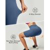 Ewedoos Biker Shorts Women Tummy Control Workout Shorts with 3 Pockets High Waisted Compression Gym Running Yoga Shorts Women(Indigo)