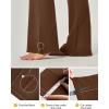 Ewedoos Bootcut Yoga Pants with Pockets for Women Wide Leg Pants Woman High Waisted Stretchy Work Pants for Yoga Workout(Brown)