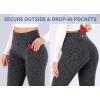 Ewedoos Bootcut Yoga Pants with Pockets for Women Wide Leg Pants Woman High Waisted Stretchy Work Pants for Yoga Workout(Charcoal)