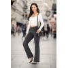 Ewedoos Bootcut Yoga Pants with Pockets for Women Wide Leg Pants Woman High Waisted Stretchy Work Pants for Yoga Workout(Charcoal)