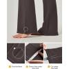 Ewedoos Bootcut Yoga Pants with Pockets for Women Wide Leg Pants Woman High Waisted Stretchy Work Pants for Yoga Workout(Chocolate)