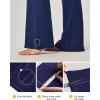 Ewedoos Bootcut Yoga Pants with Pockets for Women Wide Leg Pants Woman High Waisted Stretchy Work Pants for Yoga Workout(Dark Blue)