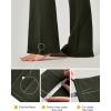 Ewedoos Bootcut Yoga Pants with Pockets for Women Wide Leg Pants Woman High Waisted Stretchy Work Pants for Yoga Workout(Legacy Green)