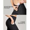Ewedoos Capri Leggings for Women with Pockets Women’s Capris Knee Length High Waisted Yoga Pants Compression Workout Leggings(Black)