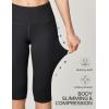 Ewedoos Capri Leggings for Women with Pockets Women’s Capris Knee Length High Waisted Yoga Pants Compression Workout Leggings(Black)