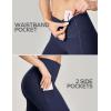 Ewedoos Capri Leggings for Women with Pockets Women’s Capris Knee Length High Waisted Yoga Pants Compression Workout Leggings(Blue)