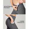 Ewedoos Capri Leggings for Women with Pockets Women’s Capris Knee Length High Waisted Yoga Pants Compression Workout Leggings(Gray)