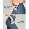 Ewedoos Capri Leggings for Women with Pockets Women’s Capris Knee Length High Waisted Yoga Pants Compression Workout Leggings(Indigo)