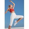 Ewedoos Capri Leggings for Women with Pockets Women’s Capris Knee Length High Waisted Yoga Pants Compression Workout Leggings(White)
