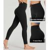 Ewedoos Compression Leggings for Women Tummy Control Workout Leggings Buttery Soft Leggings High Waisted Yoga Pants(Black)