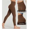 Ewedoos Compression Leggings for Women Tummy Control Workout Leggings Buttery Soft Leggings High Waisted Yoga Pants(Brown)