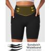 Ewedoos Compression Shorts for Women Spandex Biker Shorts Women Tummy Control with Pockets 6″ No Front Seam Yoga Gym Workout(Black)