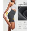 Ewedoos Compression Shorts for Women Spandex Biker Shorts Women Tummy Control with Pockets 6″ No Front Seam Yoga Gym Workout(Graphite Grey)