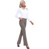 Ewedoos Dress Pants Women Stretchy Work Pants for Women with Pockets Dress Pants Tummy Control Office Casual 31″/ 29″(Coffee)