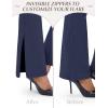 Ewedoos Dress Pants Women Stretchy Work Pants for Women with Pockets Dress Pants Tummy Control Office Casual 31″/ 29″(Dark Blue)