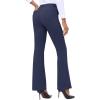 Ewedoos Dress Pants Women Stretchy Work Pants for Women with Pockets Dress Pants Tummy Control Office Casual 31″/ 29″(Dark Blue)