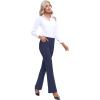 Ewedoos Dress Pants Women Stretchy Work Pants for Women with Pockets Dress Pants Tummy Control Office Casual 31″/ 29″(Dark Blue)