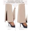 Ewedoos Dress Pants Women Stretchy Work Pants for Women with Pockets Dress Pants Tummy Control Office Casual 31″/ 29″(Khaki)