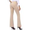 Ewedoos Dress Pants Women Stretchy Work Pants for Women with Pockets Dress Pants Tummy Control Office Casual 31″/ 29″(Khaki)
