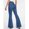 Ewedoos Flare Bell Bottom Jeans for Women Jeggings Tummy Control High Waisted Stretchy Crossover Pull On Jeans(Light Blue)