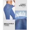 Ewedoos Flare Bell Bottom Jeans for Women Jeggings Tummy Control High Waisted Stretchy Crossover Pull On Jeans(Pastel Blue)