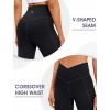 Ewedoos Flare Leggings for Women with Pockets Tummy Control Crossover Flare Yoga Pants Dress Casual Slacks Trousers