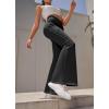 Ewedoos Flare Leggings for Women with Pockets Tummy Control Crossover Flare Yoga Pants Dress Casual Slacks Trousers