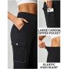 Ewedoos Fleece Lined Joggers Women Water Resistant Thermal Sweatpants High Waisted Hiking Cargo Pants with Pockets(Black)