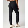 Ewedoos Fleece Lined Joggers Women Water Resistant Thermal Sweatpants High Waisted Hiking Cargo Pants with Pockets(Black)