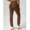 Ewedoos Fleece Lined Joggers Women Water Resistant Thermal Sweatpants High Waisted Hiking Cargo Pants with Pockets(Java)