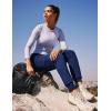 Ewedoos Fleece Lined Joggers Women Water Resistant Thermal Sweatpants High Waisted Hiking Cargo Pants with Pockets(Navy)