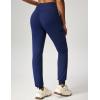 Ewedoos Fleece Lined Joggers Women Water Resistant Thermal Sweatpants High Waisted Hiking Cargo Pants with Pockets(Navy)