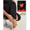Ewedoos Fleece Lined Leggings Women Thermal Leggings for Women with Pockets High Waisted Winter Warm Tights Pants Clothes(Black)